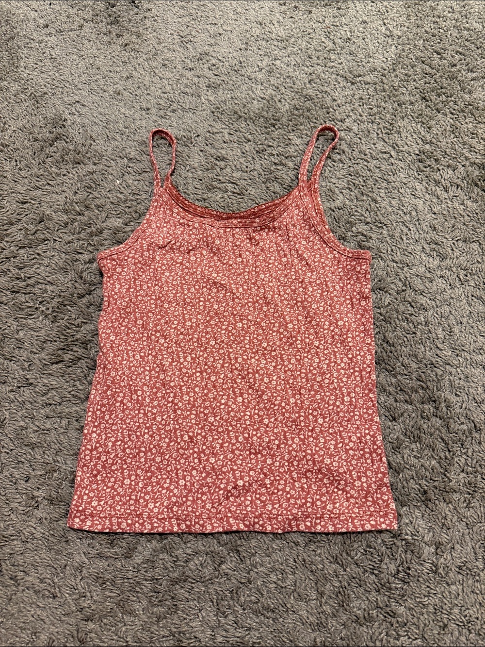 GAP Pink Floral Spaghetti Strap Tank